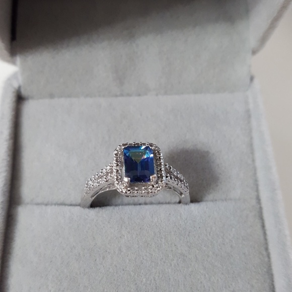 None Jewelry | Stunning Blue Mystic Topaz Ring 925 | Poshmark